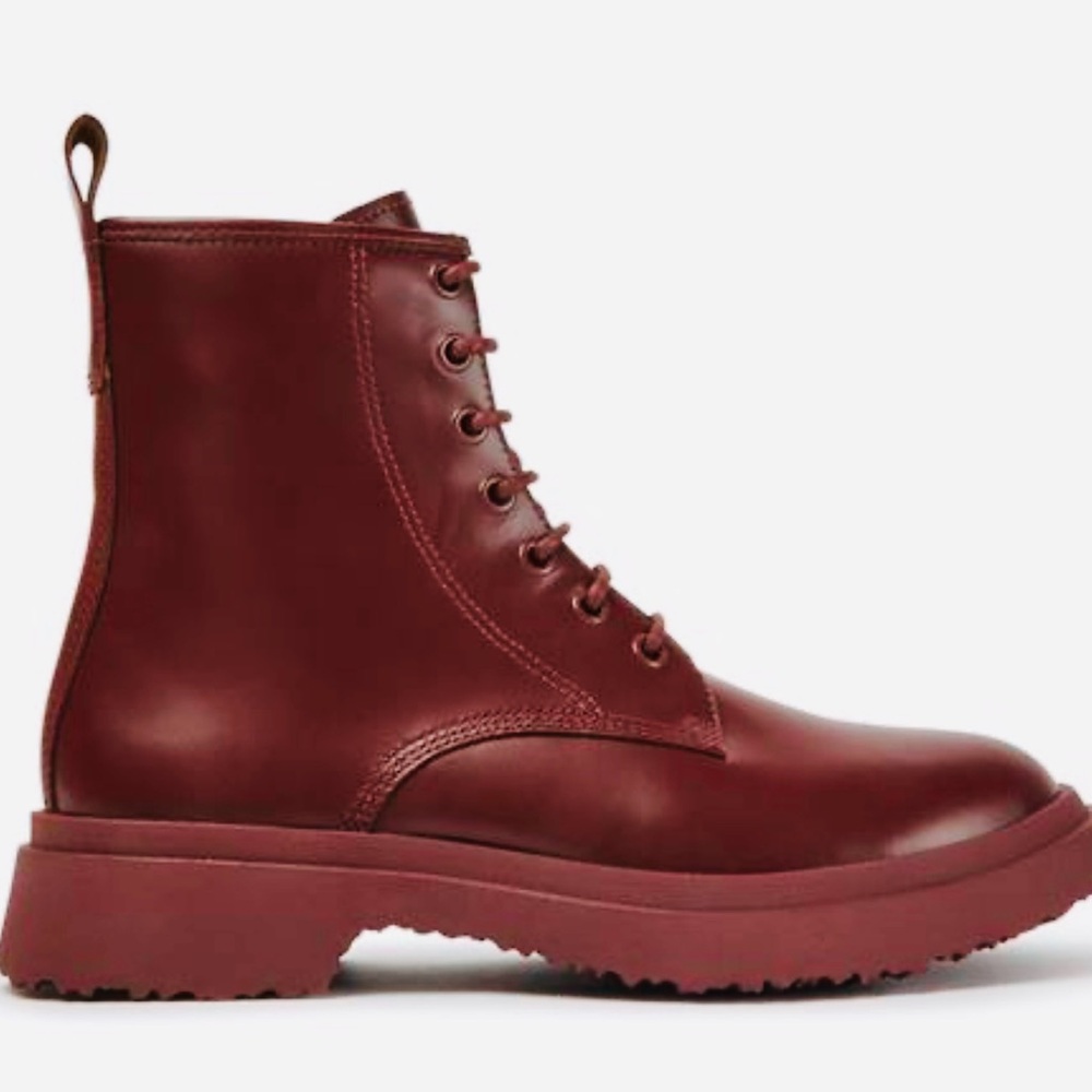 Classic Burgundy Leather Boots